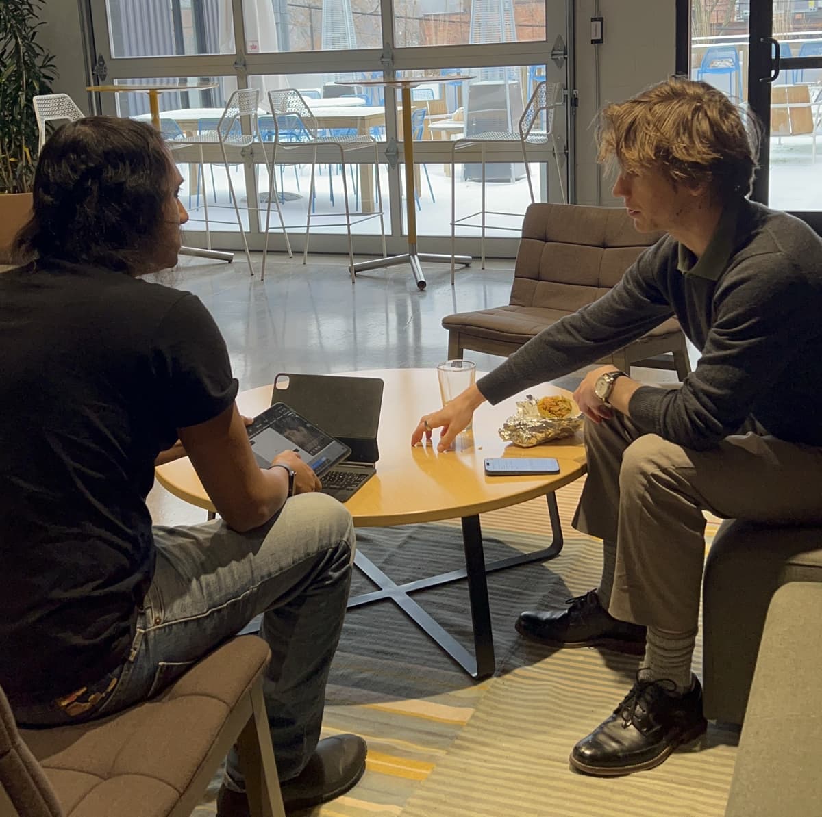 Professional consultant presenting solutions