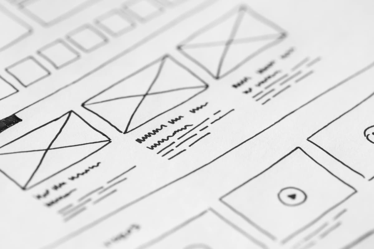 Software development wireframes and mockups